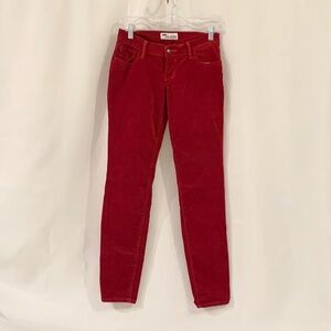 Old Navy Rockstar Red Corduroy Pants